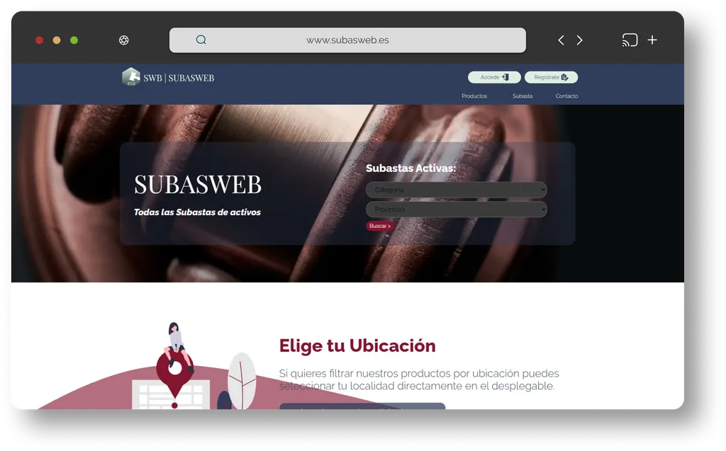 Subasweb — Subastas judiciales y notariales al alcance de todos